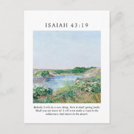 Jesaja 43:19 Zie, Ik zal een nieuwe zaak maken Briefkaart