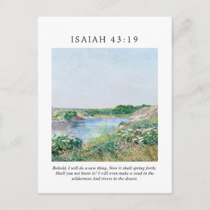 Jesaja 43:19 Zie, Ik zal een nieuwe zaak maken Briefkaart