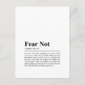 Jesaja 43:1-3 Vrees niet Briefkaart (Voorkant)