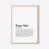 Jesaja 43:1-3 Vrees niet Poster