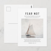 Jesaja 43:1-3 Wees niet bevreesd Briefkaart (Voorkant / Achterkant)