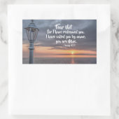 Jesaja 43:1 Ik heb je bij naam genoemd je bent van Rechthoekige Sticker (Tas)