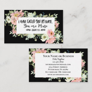 Jesaja 43:1 Ik heb u bij uw naam geroepen, Bijbelv Visitekaartje