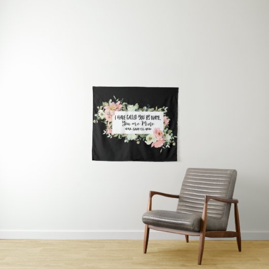 Jesaja 43:1 Ik heb u bij uw naam geroepen, Bijbelv Wandkleed (In Situ (horizontaal))