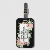 Jesaja 43:1 Vrees niet dat Gij Mijn Bijbelvers zij Bagagelabel (Voorkant (verticaal))