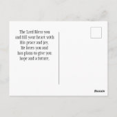 Jesaja 43:1 Vrees niet voor Ik heb u verlost Ocean Briefkaart (Achterkant)