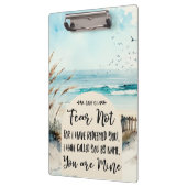 Jesaja 43:1 Vrees niet voor Ik heb u verlost Ocean Klembord (Links)