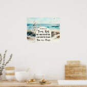 Jesaja 43:1 Vrees niet voor Ik heb u verlost Ocean Poster (Keuken)