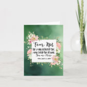 Jesaja 43:1 Vrees niet, want Ik heb u de Bijbel ve Kaart (Voorkant)