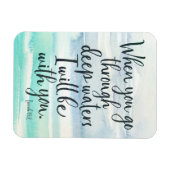 Jesaja 43:2 Diepe wateren Bijbel Verse magneet (Horizontaal)