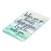 Jesaja 43:2 Diepe wateren Bijbel Verse magneet (Linkerzijde)