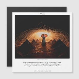 Jesaja 43:2 GODS BELOFTEN SCRIPIX magnetische kaar Magnetische Uitnodiging