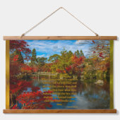 Jesaja 43:2 Hout Topped Wandtapijt Hangend Wandkleed (Voorkant)
