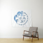 Jesaja 43:2 oceaan golven wandkleed (In Situ (horizontaal))