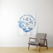 Jesaja 43:2 oceaan golven wandkleed (In situ)