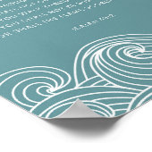 Jesaja 43:2 Wanneer je door het water gaat Poster (Hoek)