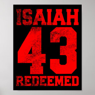 Jesaja 43 Verlossende Christelijke Inspiratie Poster