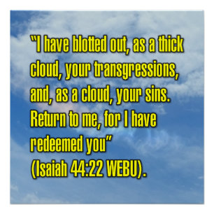 Jesaja 44:22 WEBU Perfect Poster