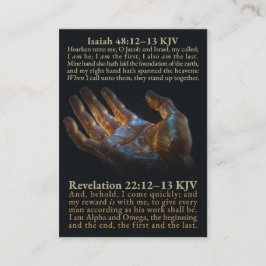 Jesaja 48:12-13 en Openbaring 22:12-13, 17 KJV Visitekaartje