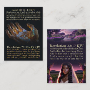 Jesaja 48:12-13, en Openbaring 22:12-13, 17 Staten Visitekaartje