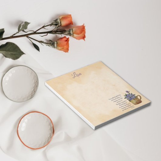 Jesaja 49:15-16 Vergeet mij niet bloemig Notitieblok