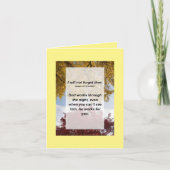 Jesaja 49:15 Ik zal u niet vergeten Kaart (Voorkant)