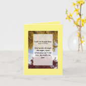 Jesaja 49:15 Ik zal u niet vergeten Kaart (Gele Bloem)