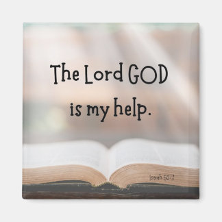 Jesaja 50:7 2" magneet