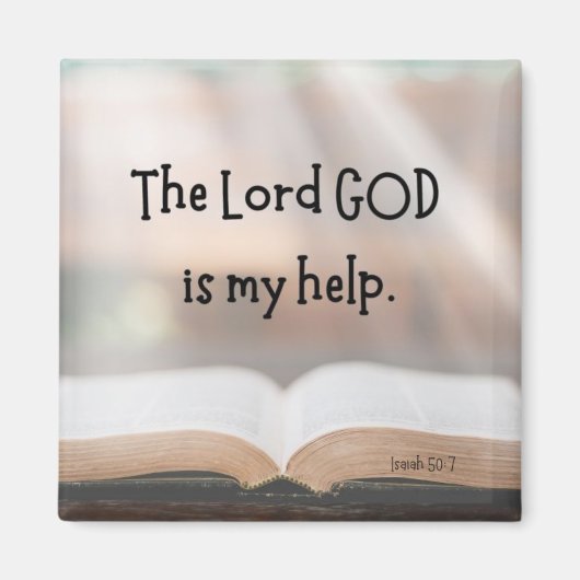 Jesaja 50:7 2" magneet (Voorkant)