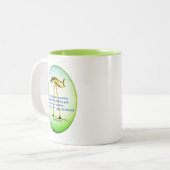 Jesaja 52:7- Hoe mooi op de bergen Tweekleurige Koffiemok (Voorkant links)