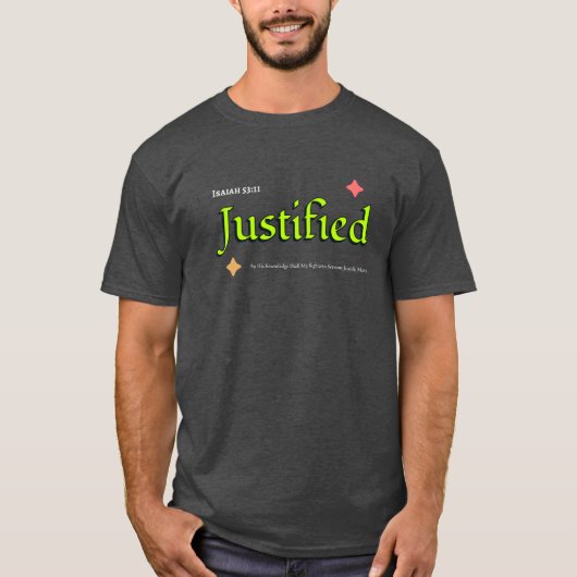 Jesaja 53:11 Christelijk T-shirt (Voorkant)