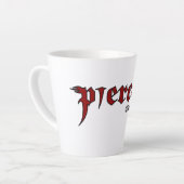 Jesaja 53:5 Hij werd doorboord Latte Mok (Linkerhoek)