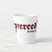 Jesaja 53:5 Hij werd doorboord Latte Mok (Voorkant)