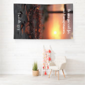 Jesaja 53:5 Schrift Kunst met Doornenkroon Spandoek (Insitu)