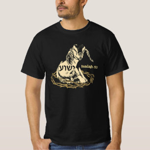 Jesaja 53 Lam Yeshua Jezus Religieuze Religie Fai T-shirt