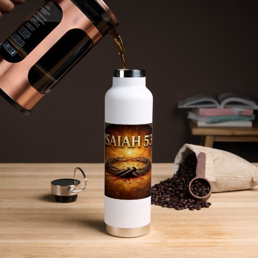 Jesaja 53 waterfles (Koffie (Gedraaid)  )