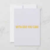 Jesaja 54:13 KJV Bijbel Schrift Pic Groet Kaart (Achterkant)