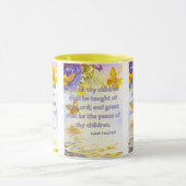 Jesaja 54:13 KJV Bijbel Schrift Pic Two-Tone Mok (Midden)