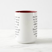Jesaja 54:17 Aangepaste Schrift Two-Tone Koffie Mo Mok (Midden)