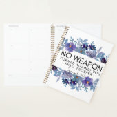 Jesaja 54:17 Geen wapen gevormd tegen u Floral Planner (Display)