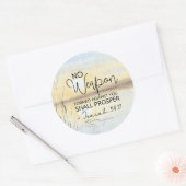 Jesaja 54 17 Geen wapen tegen u, Bijbel Ronde Sticker (Envelop)