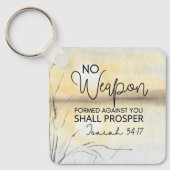 Jesaja 54 17 Geen wapen tegen u, Bijbel Sleutelhanger (Voorkant)