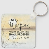Jesaja 54 17 Geen wapen tegen u, Bijbel Sleutelhanger (Achterkant)