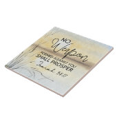 Jesaja 54 17 Geen wapen tegen u, Bijbel Tegeltje (Zijkant)