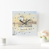 Jesaja 54 17 Geen wapen tegen u, Bijbel Vierkante Klok (Huis)