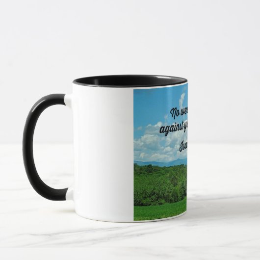 Jesaja 54:17 Geen wapen tegen u Mok (Links)