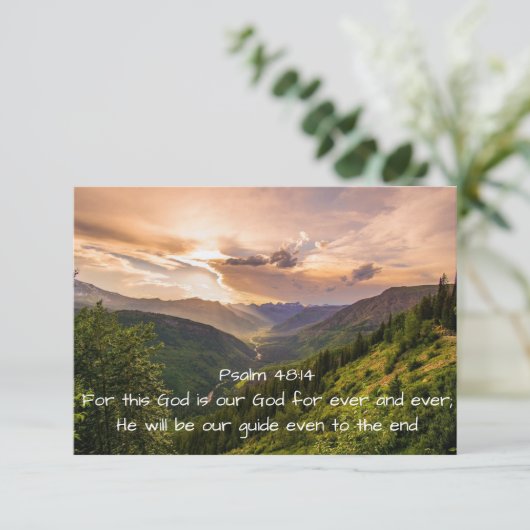 Jesaja 55 Bijbelse Bedankt Christelijke gewoonte Kaart (Staand voorkant)