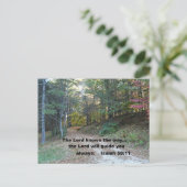 Jesaja 58:11 De Heer weet de weg... Briefkaart (Staand voorkant)