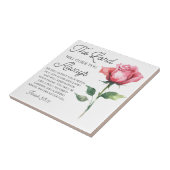 Jesaja 58:11 Eén Roos Bijbel Tegeltje (Zijkant)