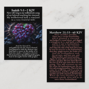 Jesaja 5:1–2 en Matteüs 21:33–40 Statenvertaling K Visitekaartje